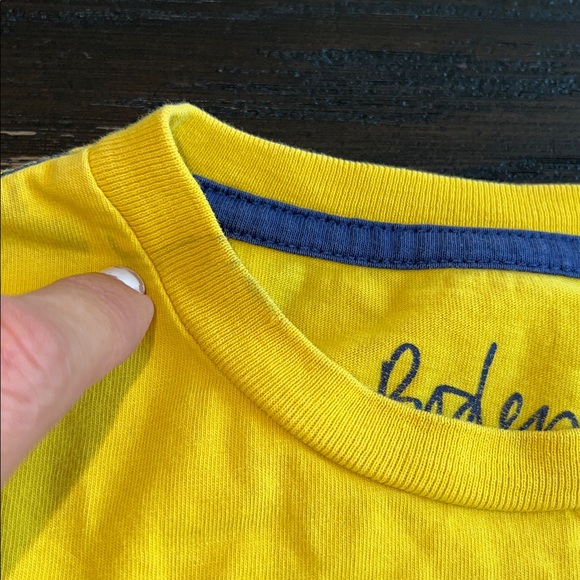 Mini Boden Yellow Pirate Ship T-Shirt, 6-7Y - Picture 3 of 7